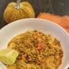 Lentil Curry over Curried Rice